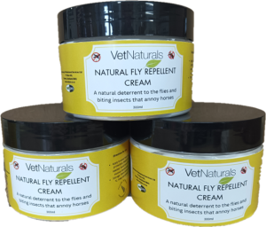 Natural fly repellent cream for horses