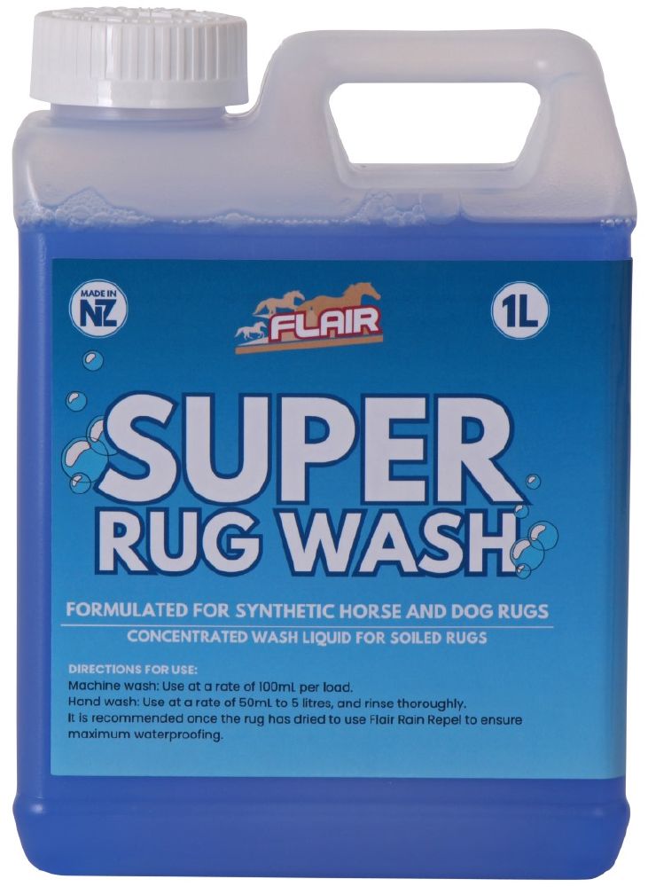 Rug wash synthetic horse covers and rugs