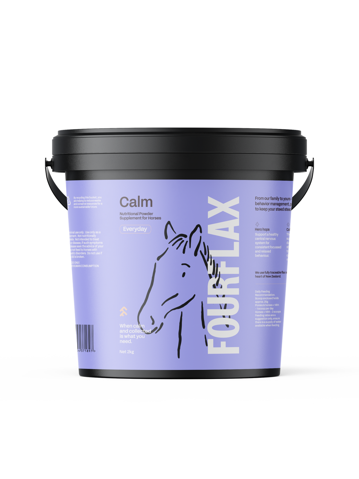 Calming powder for horses