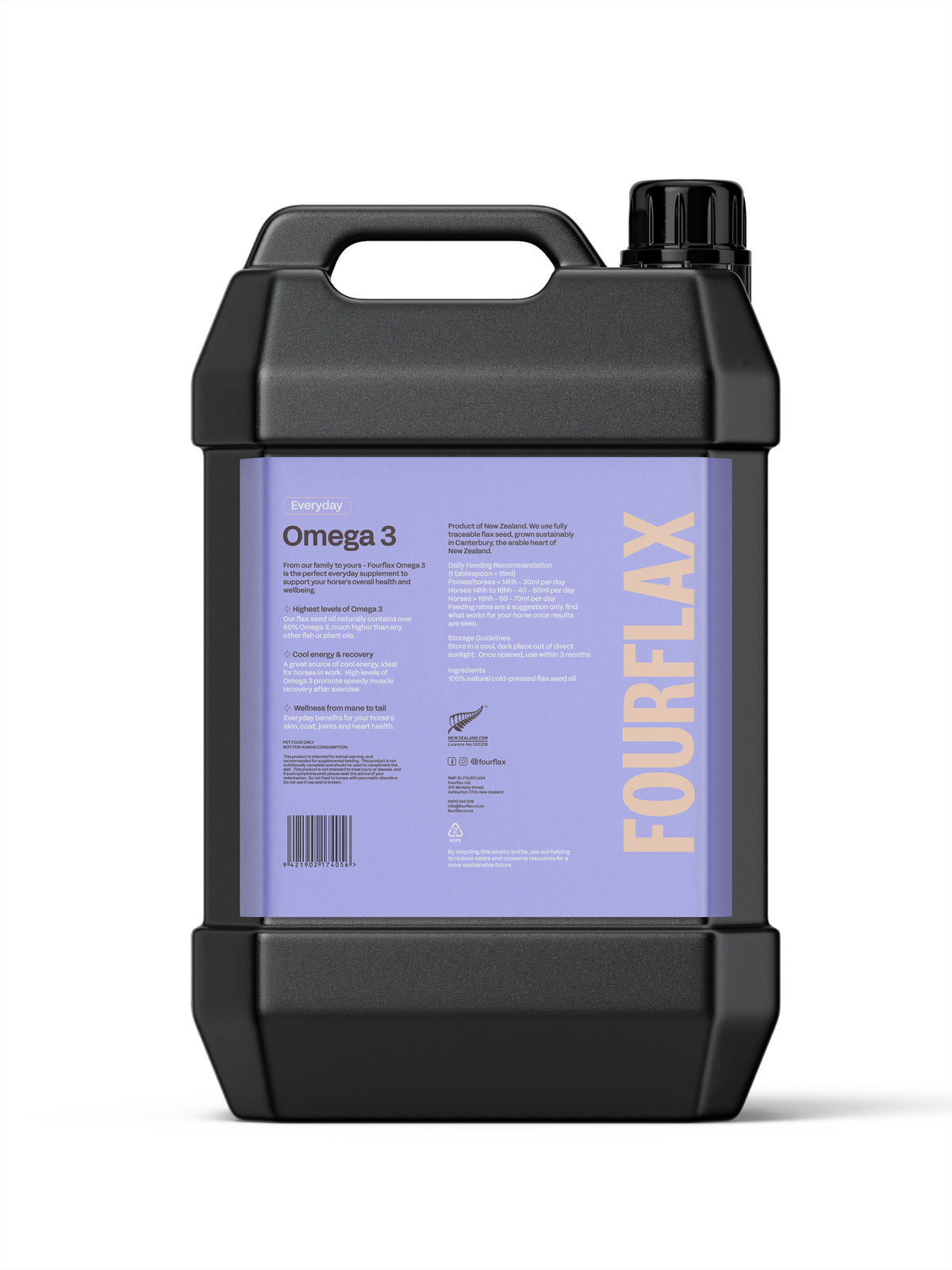 Fourflax Equine Omega 3 Flax Seed Oil
