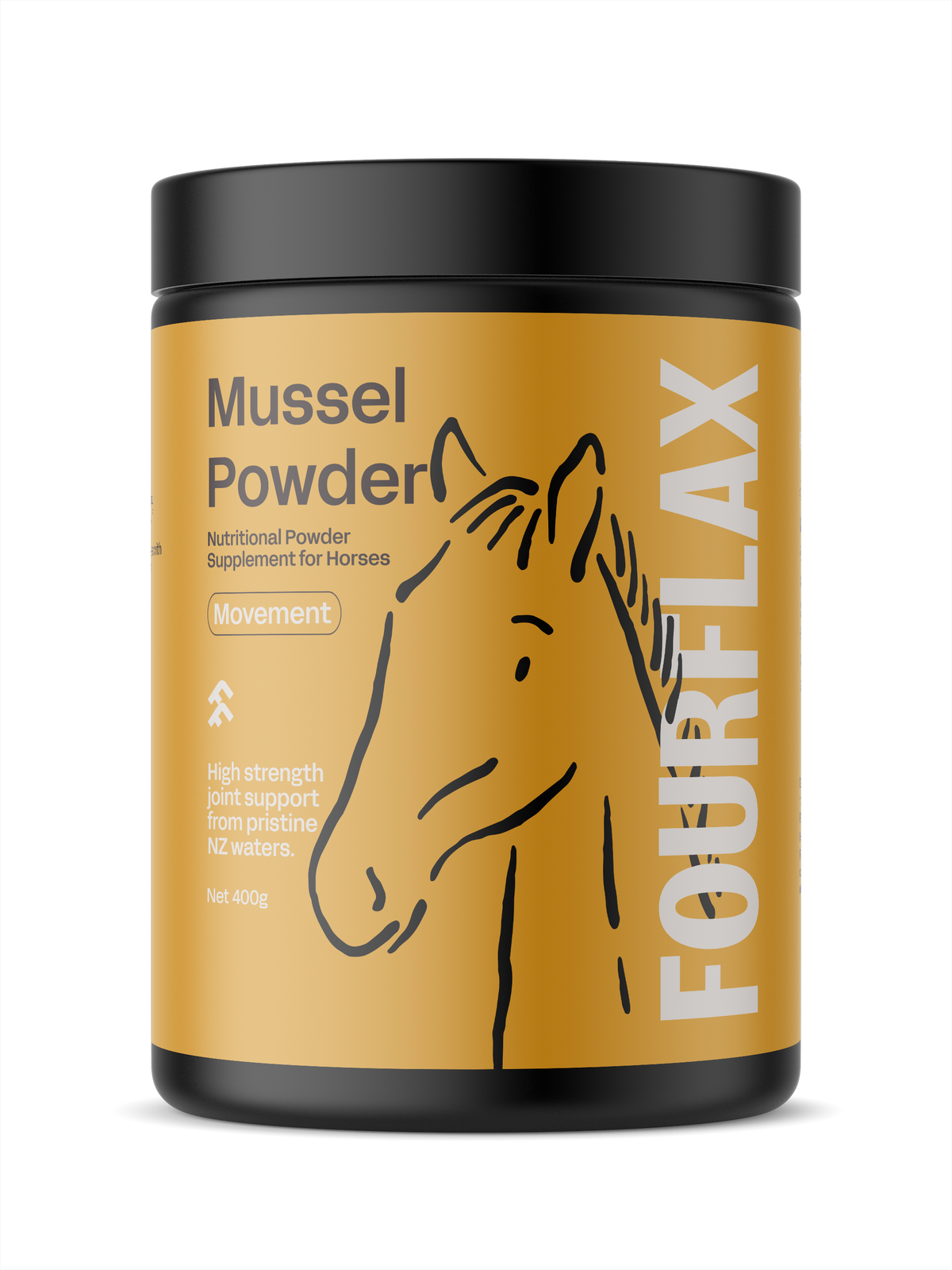 Mussel powder for horses