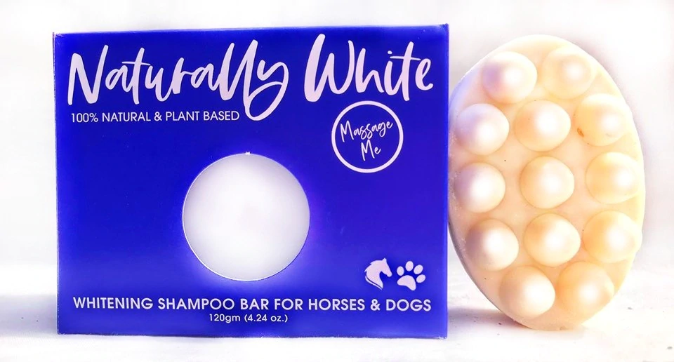 Naturally White™ Massage Soap Bar - For Horses and Dogs BeeKind NZ